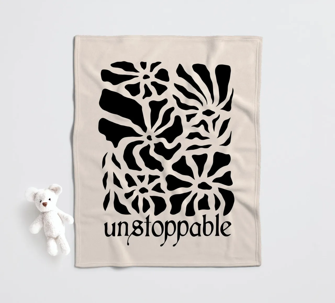 Unstoppable Black version coperta in pile da TijanaArtStudio88