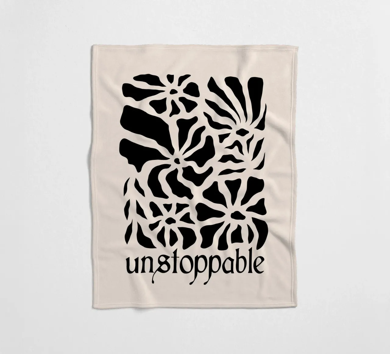 Unstoppable Black version coperta in pile da TijanaArtStudio88