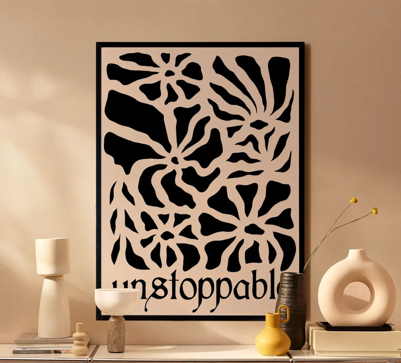 Unstoppable Black version carta hahnemühle da TijanaArtStudio88