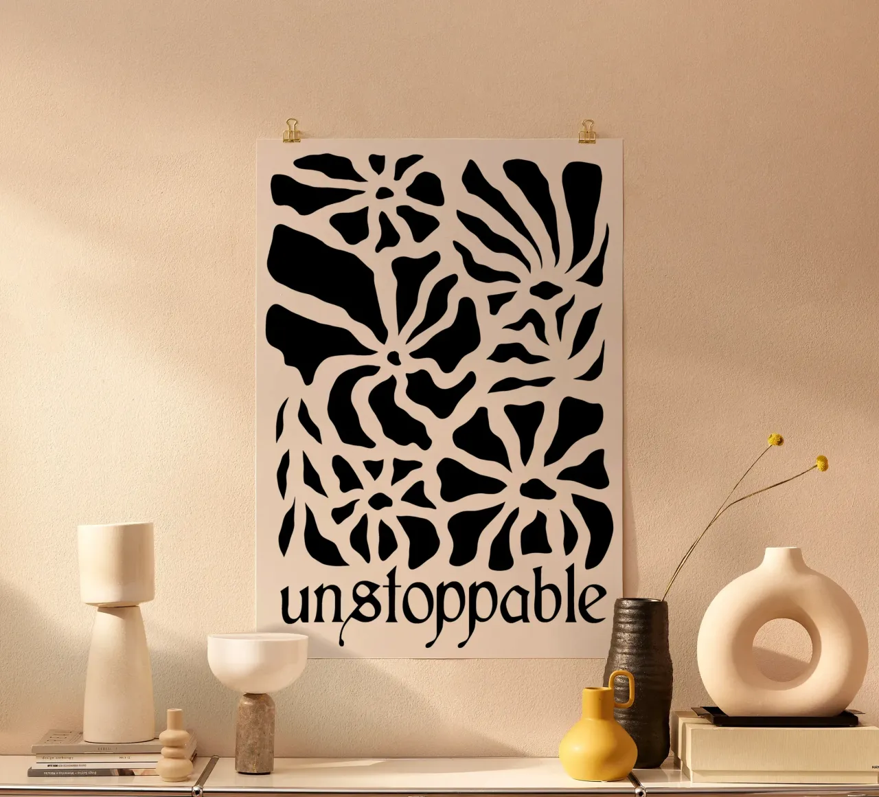 Unstoppable Black version carta hahnemühle da TijanaArtStudio88