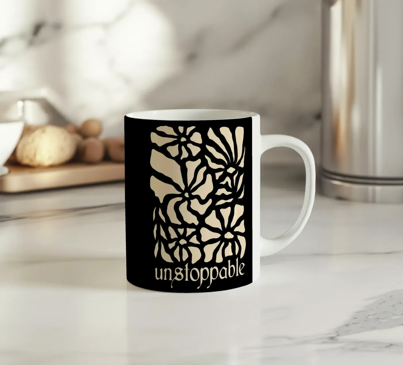 Unstoppable Light version ceramic mug by TijanaArtStudio88
