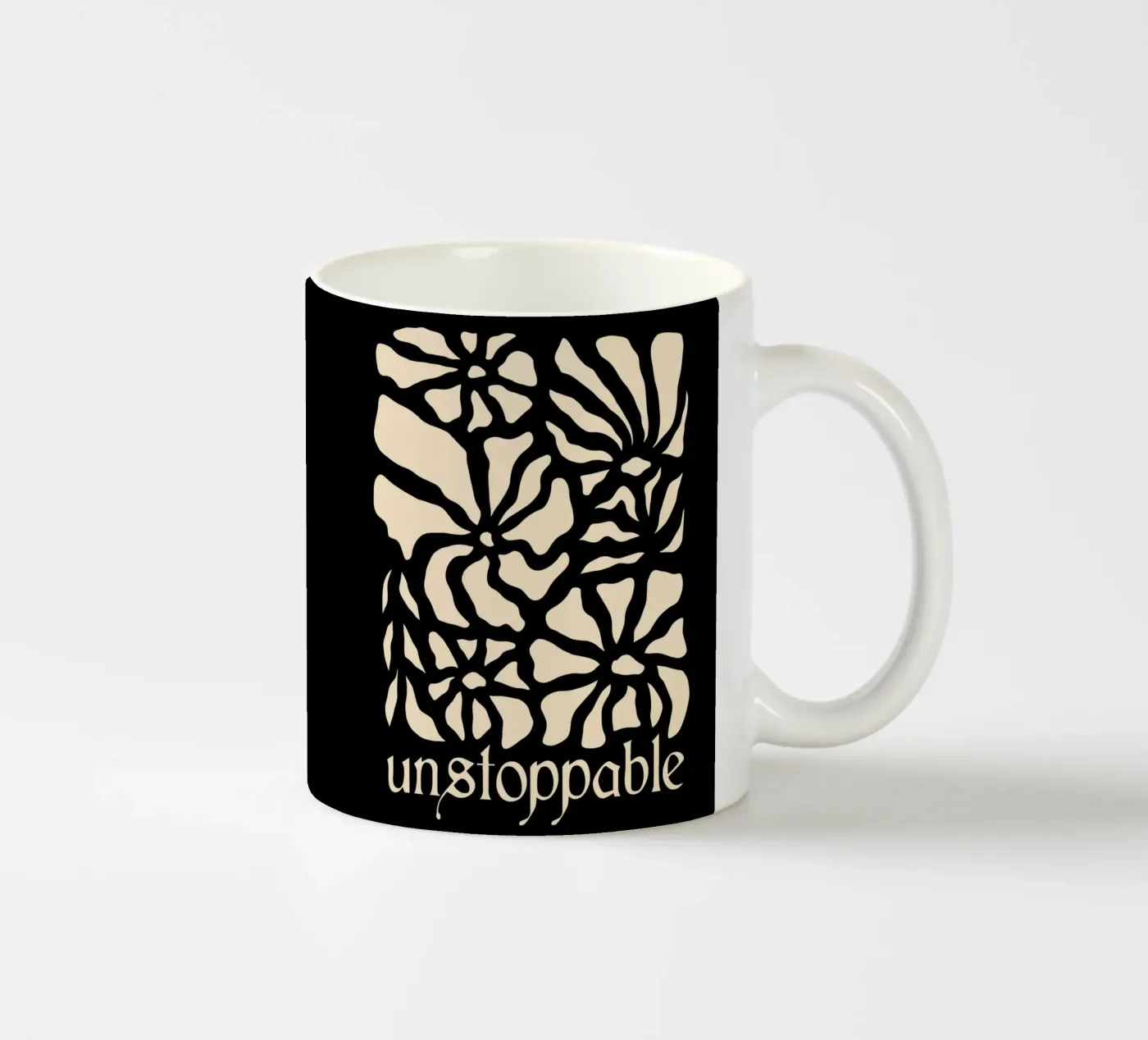 Unstoppable Light version ceramic mug by TijanaArtStudio88
