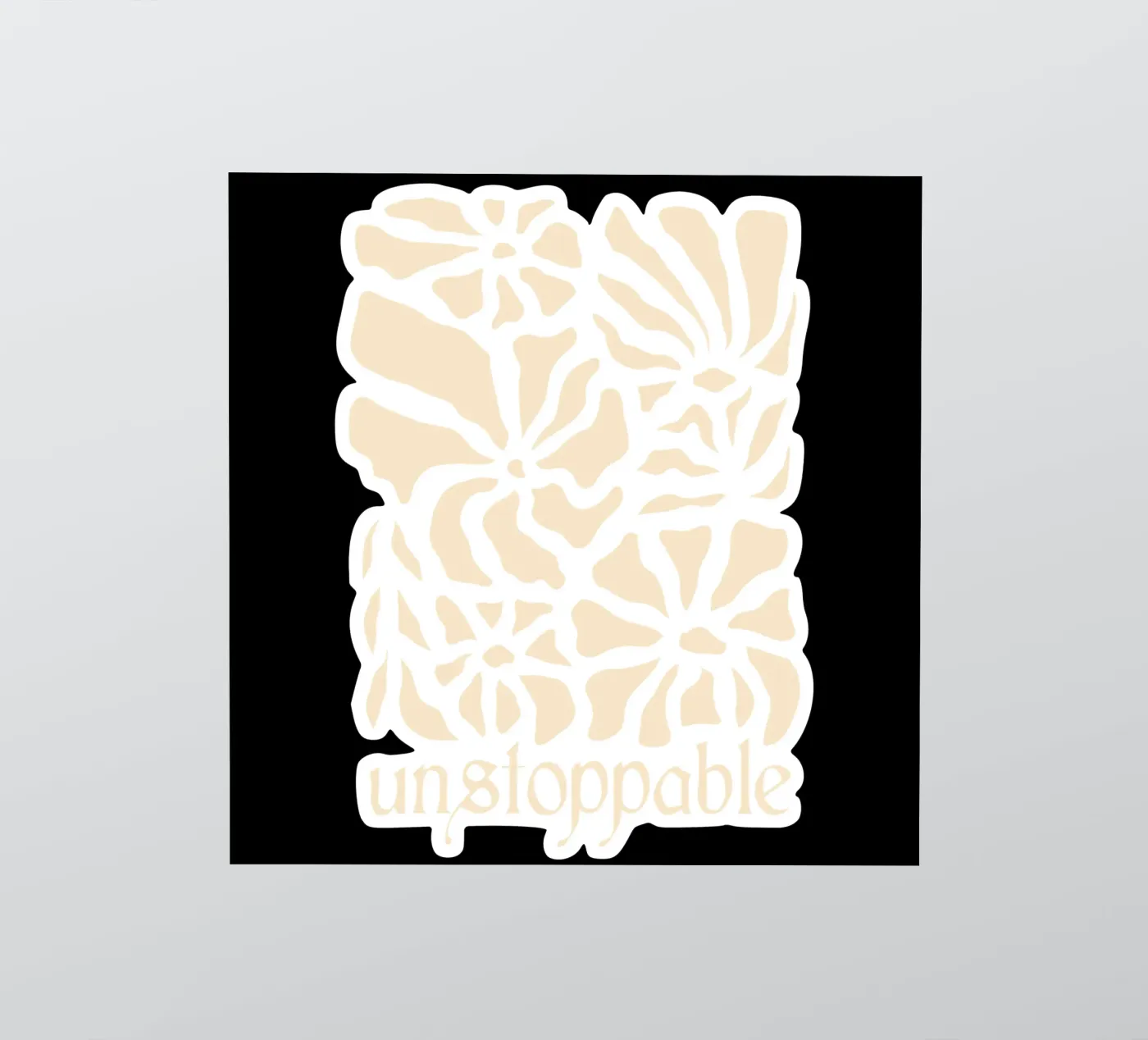 Unstoppable Light version sticker by TijanaArtStudio88