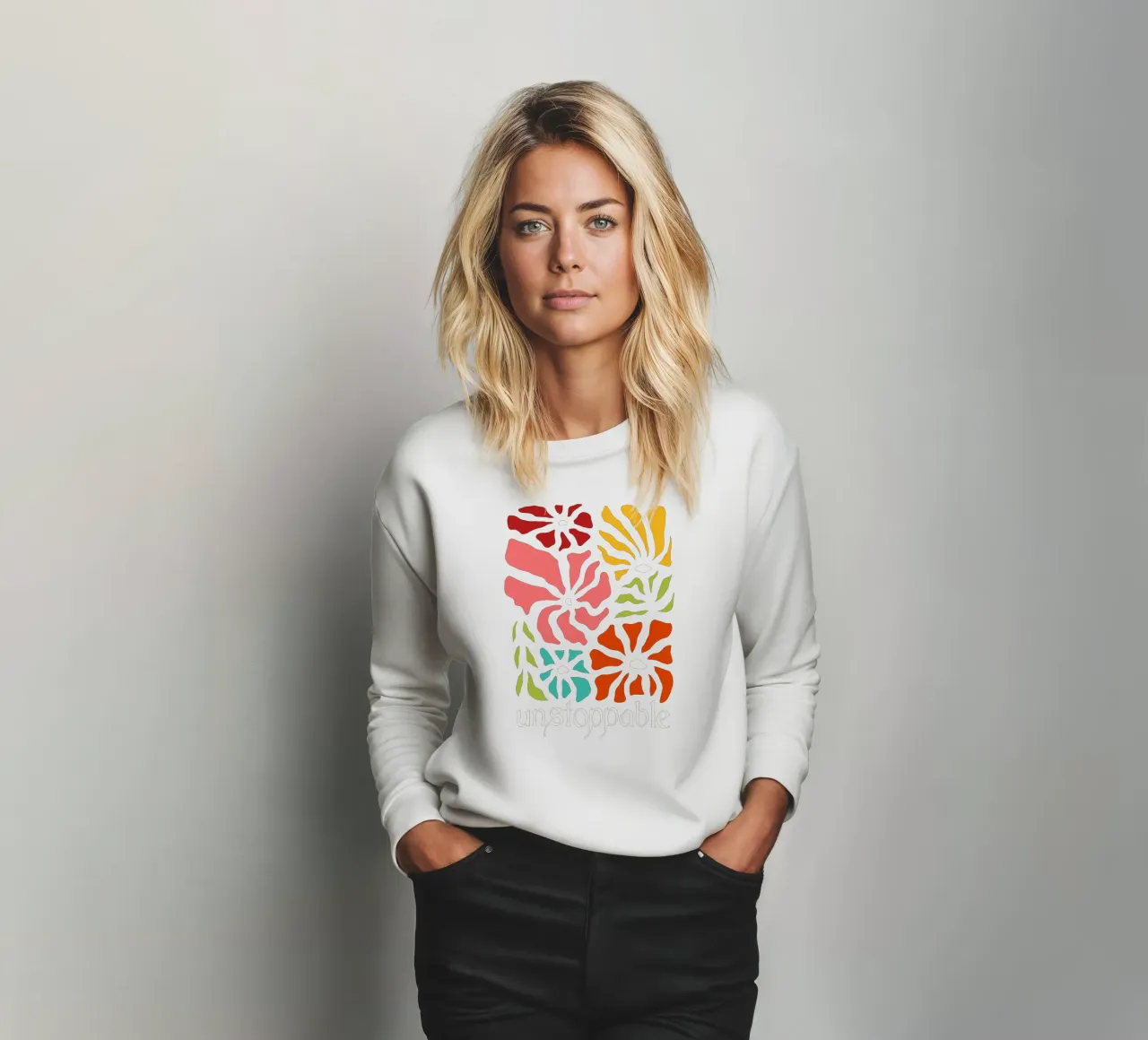 Unstoppable Summer vibes flowers felpa da TijanaArtStudio88