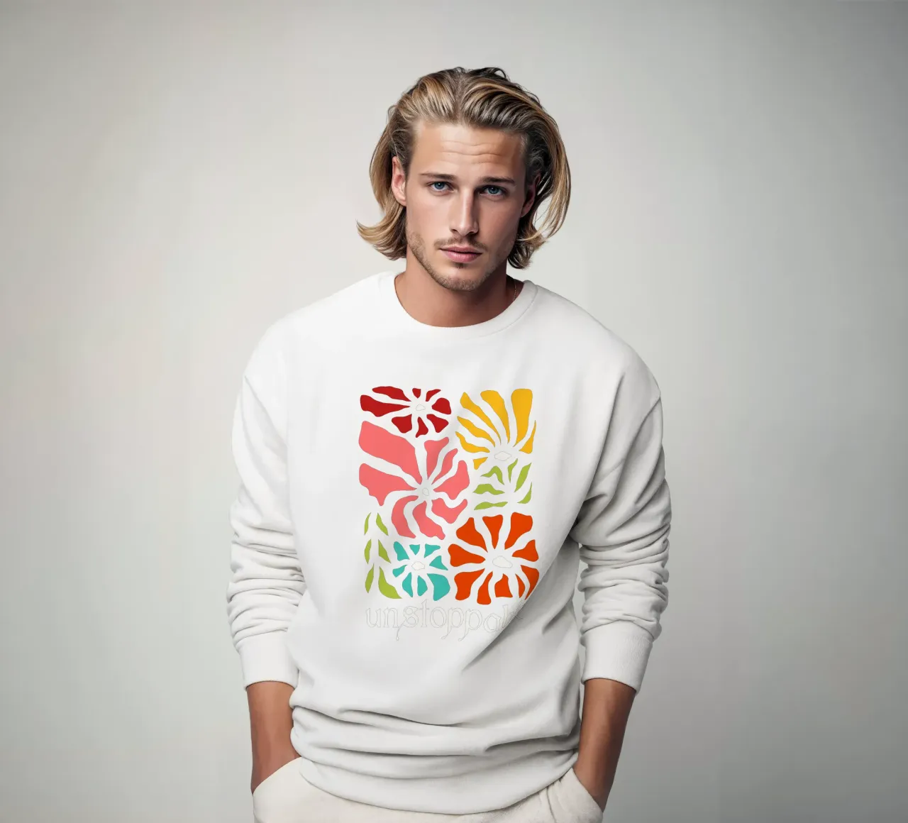Unstoppable Summer vibes flowers felpa da TijanaArtStudio88