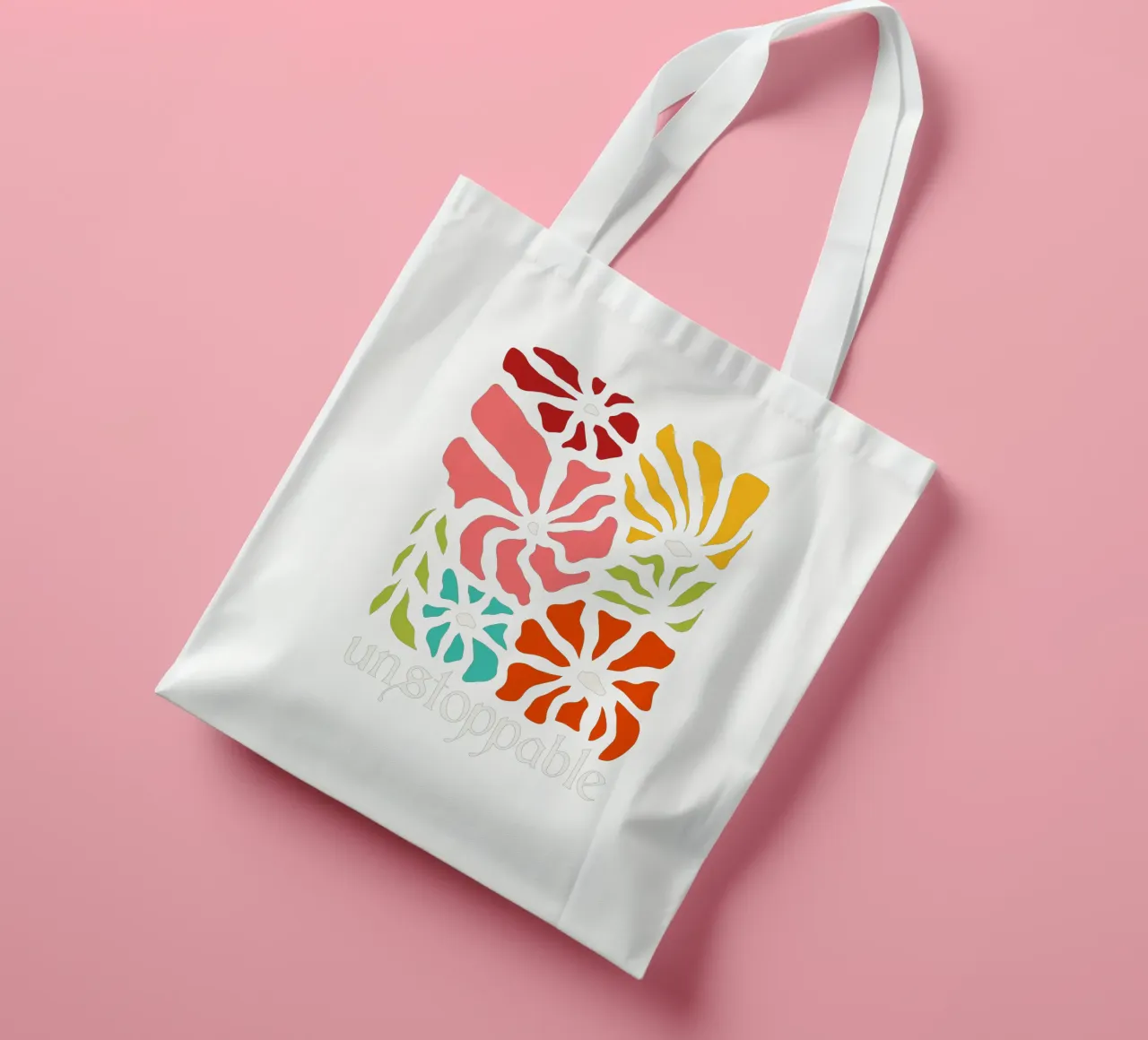 Unstoppable Summer vibes flowers borsa in juta da TijanaArtStudio88