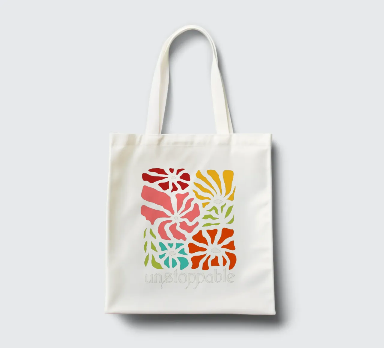 Unstoppable Summer vibes flowers borsa in juta da TijanaArtStudio88