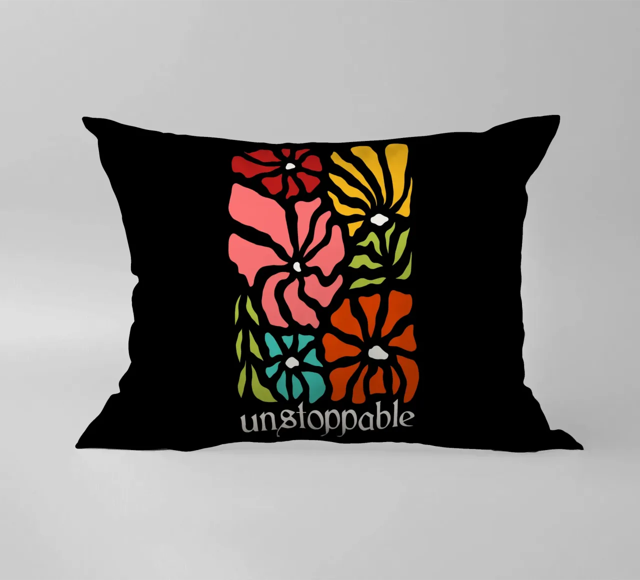 Unstoppable Summer vibes flowers cuscino da TijanaArtStudio88