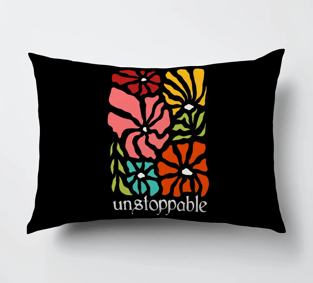 Unstoppable Summer vibes flowers cuscino da TijanaArtStudio88