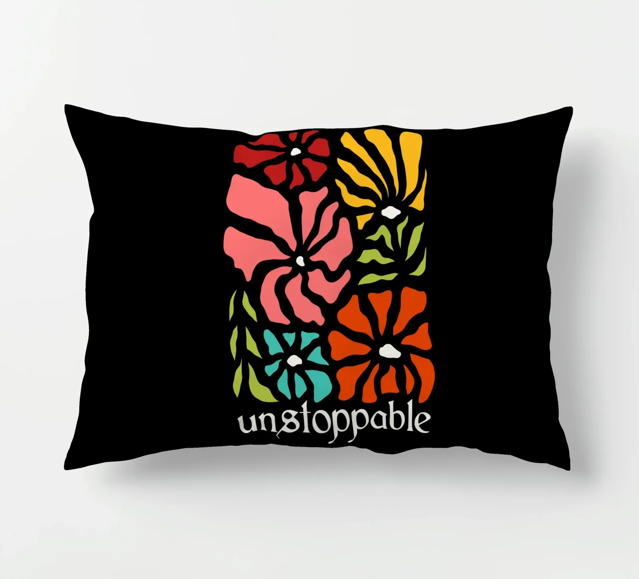 Unstoppable Summer vibes flowers cuscino da TijanaArtStudio88