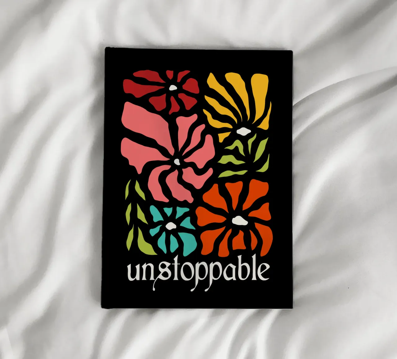 Unstoppable Summer vibes flowers notebook by TijanaArtStudio88