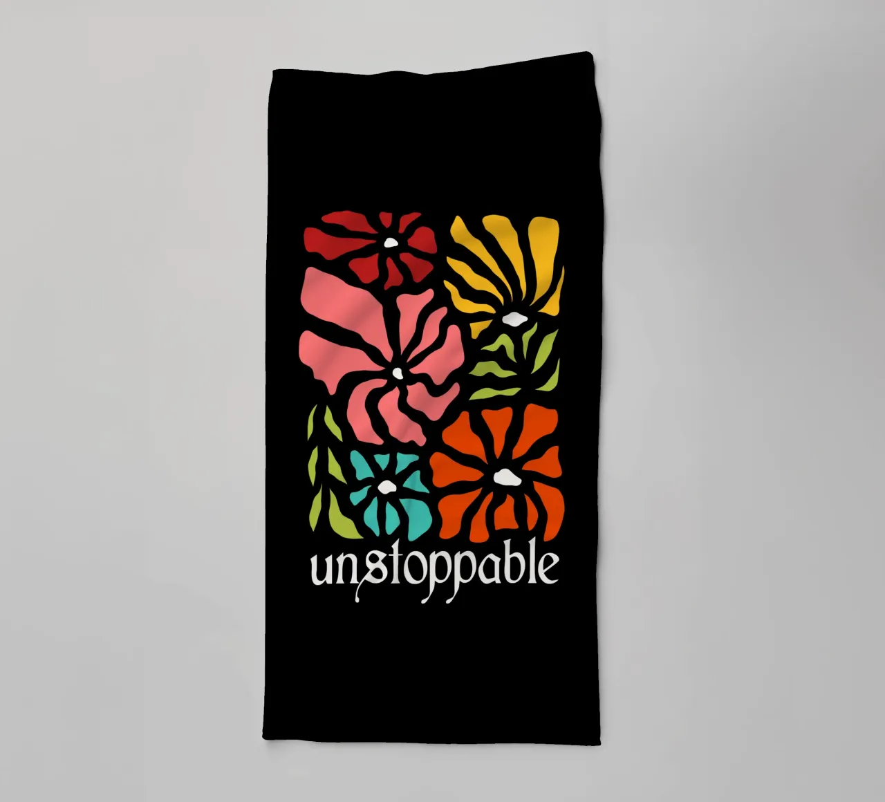 Unstoppable Summer vibes flowers asciugamano da bagno da TijanaArtStudio88