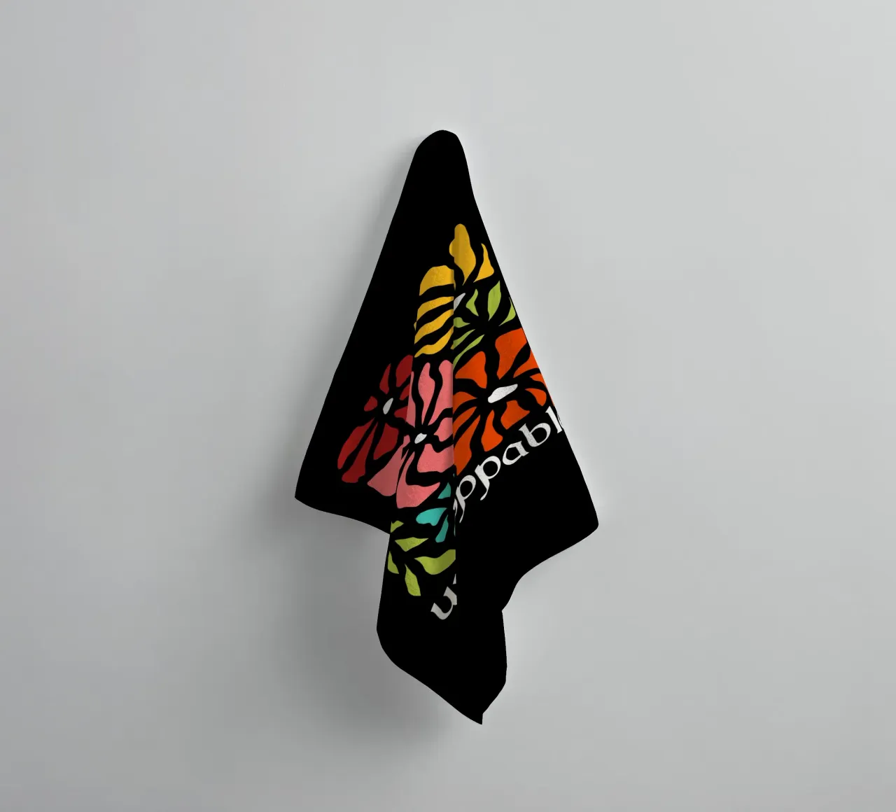 Unstoppable Summer vibes flowers asciugamano da bagno da TijanaArtStudio88