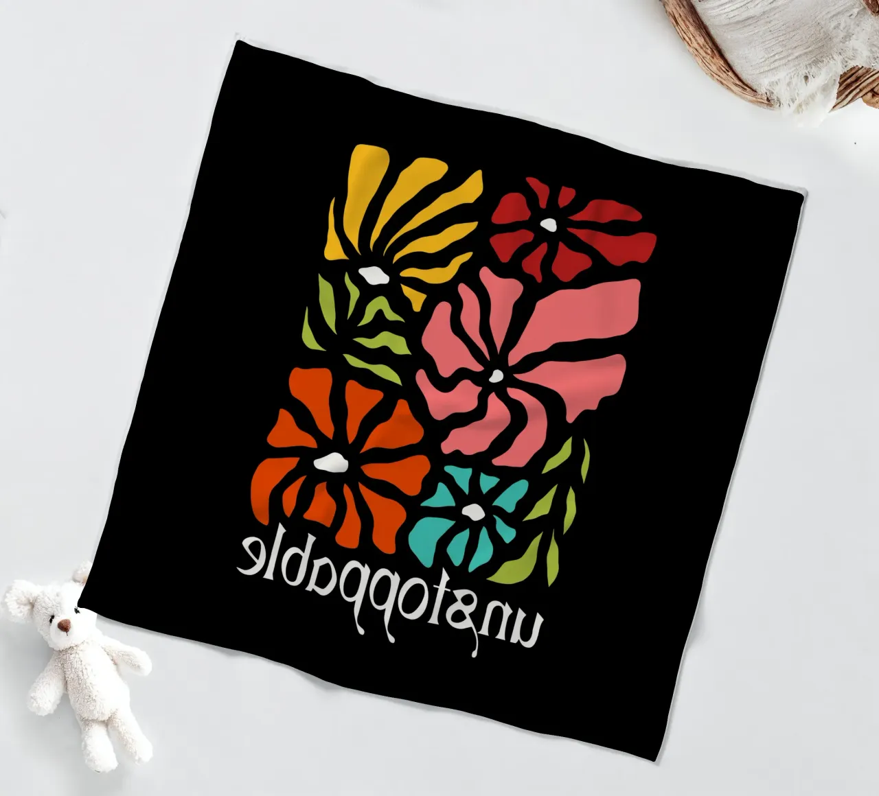 Unstoppable Summer vibes flowers coperta in pile da TijanaArtStudio88