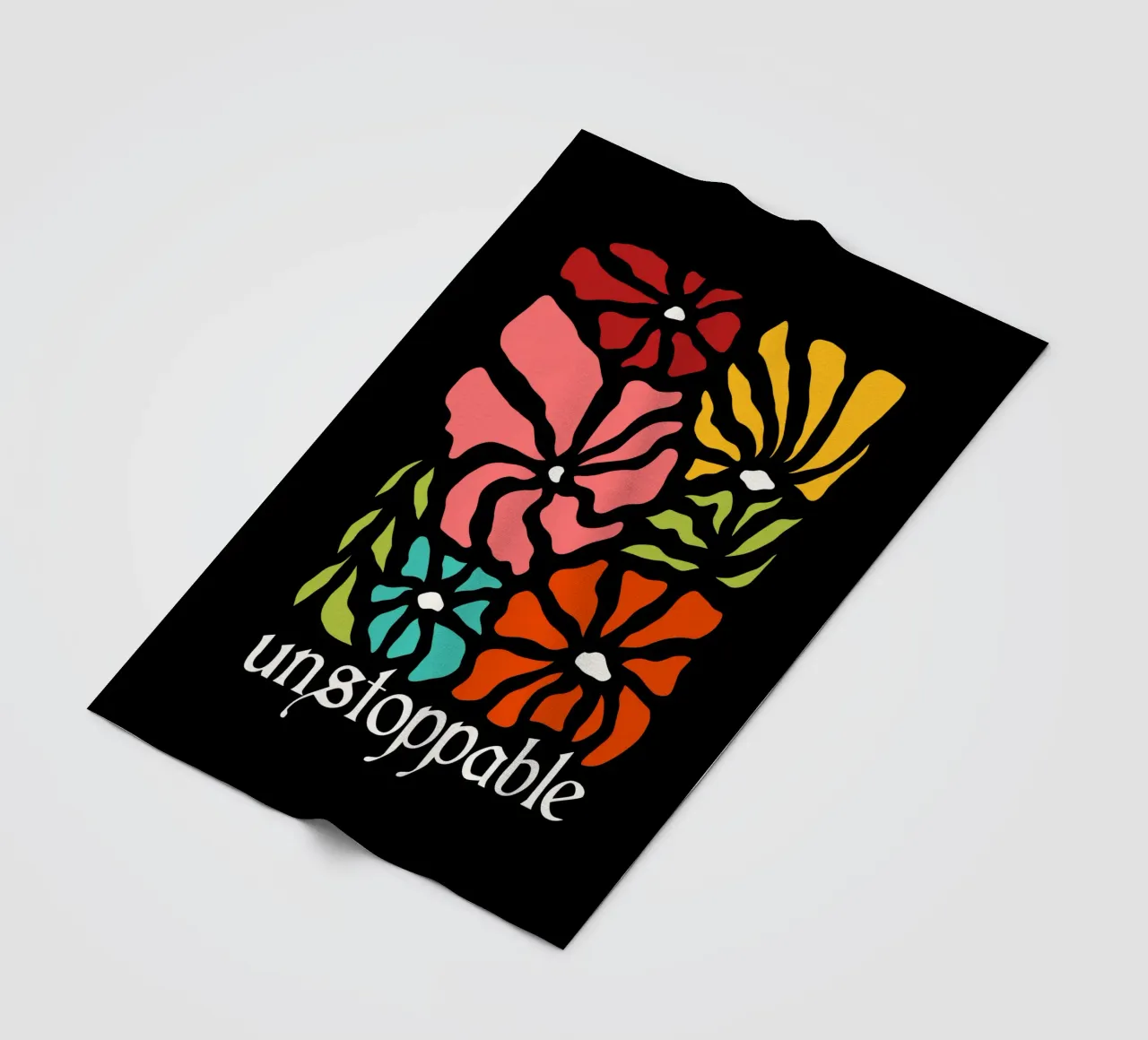 Unstoppable Summer vibes flowers coperta in pile da TijanaArtStudio88