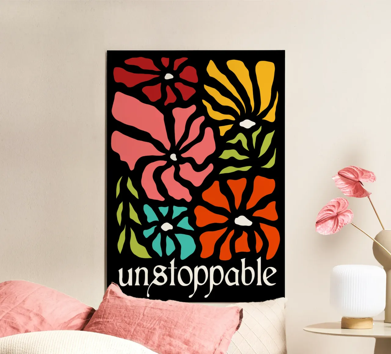 Unstoppable Summer vibes flowers alluminio dibond da TijanaArtStudio88