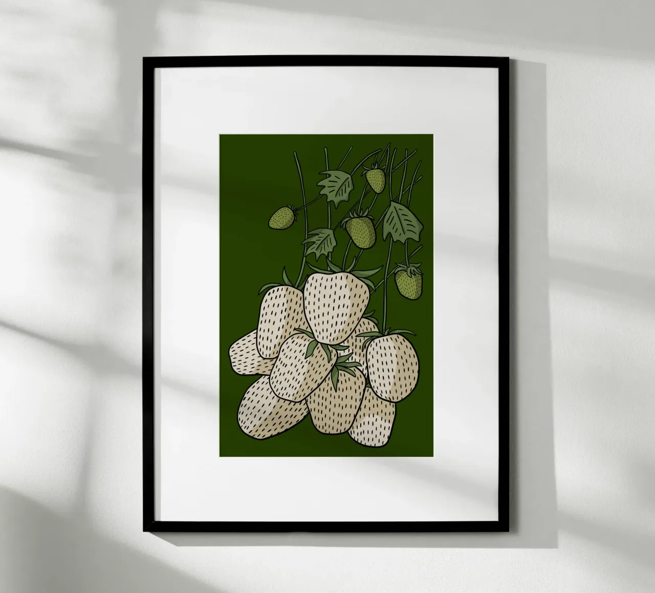 White strawberries carta hahnemühle da TijanaArtStudio88