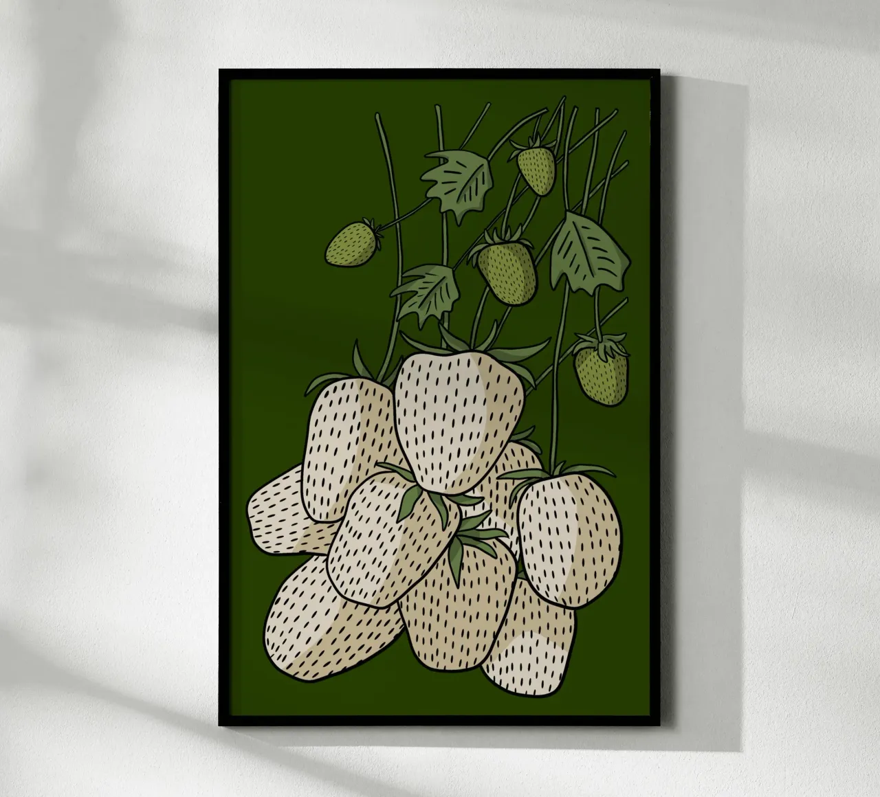 White strawberries carta hahnemühle da TijanaArtStudio88