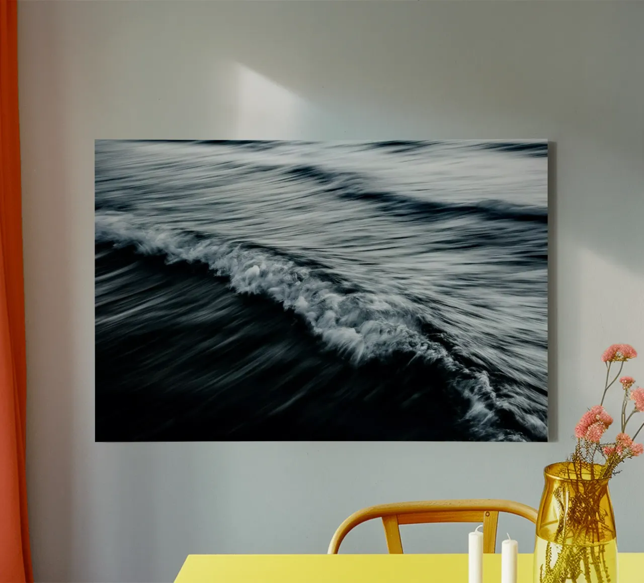 The Uniqueness of Waves XLII canvas with Floater frame by Tal Paz-Fridman