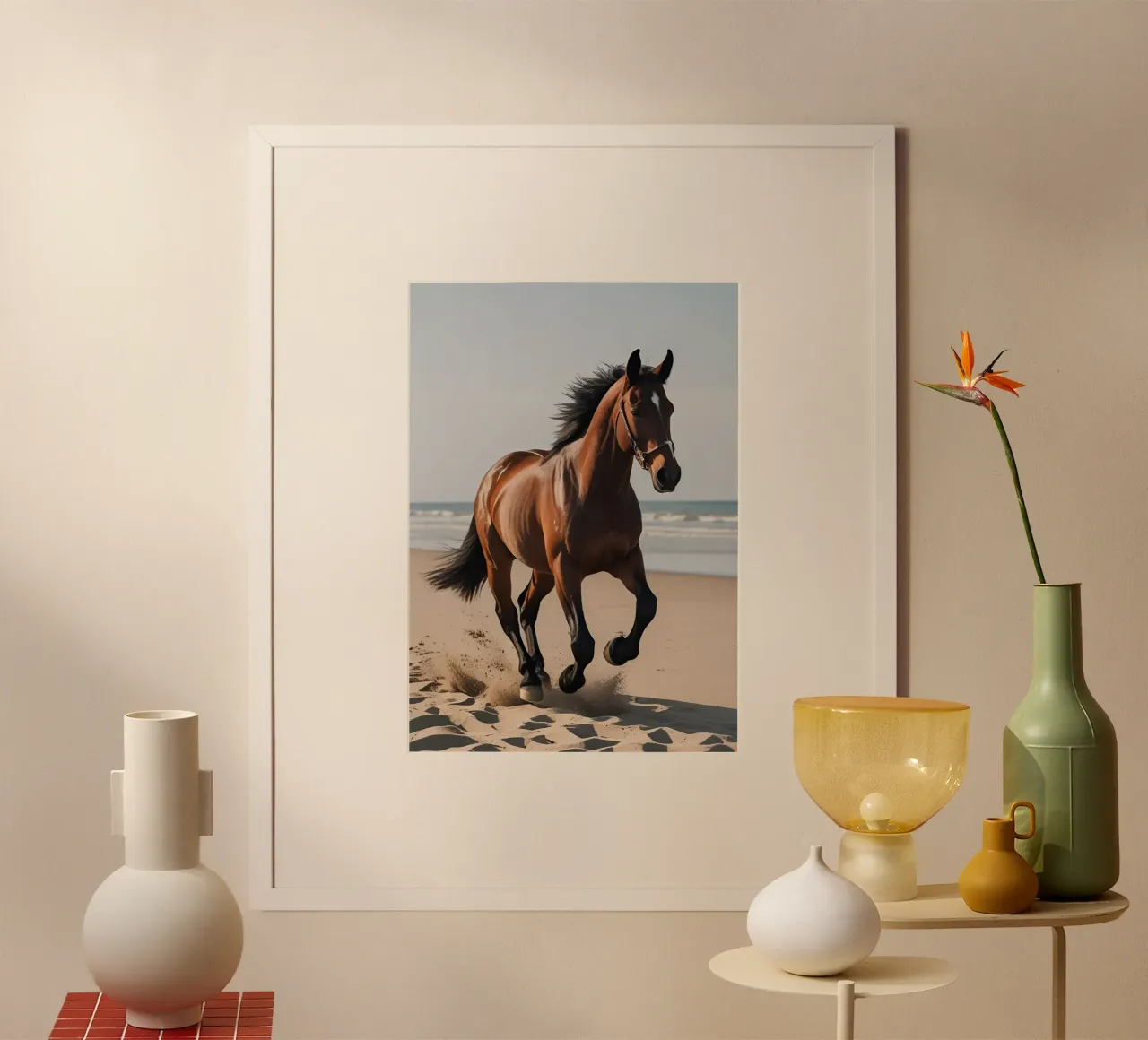 Pferd am Strand poster da Poster Dreams