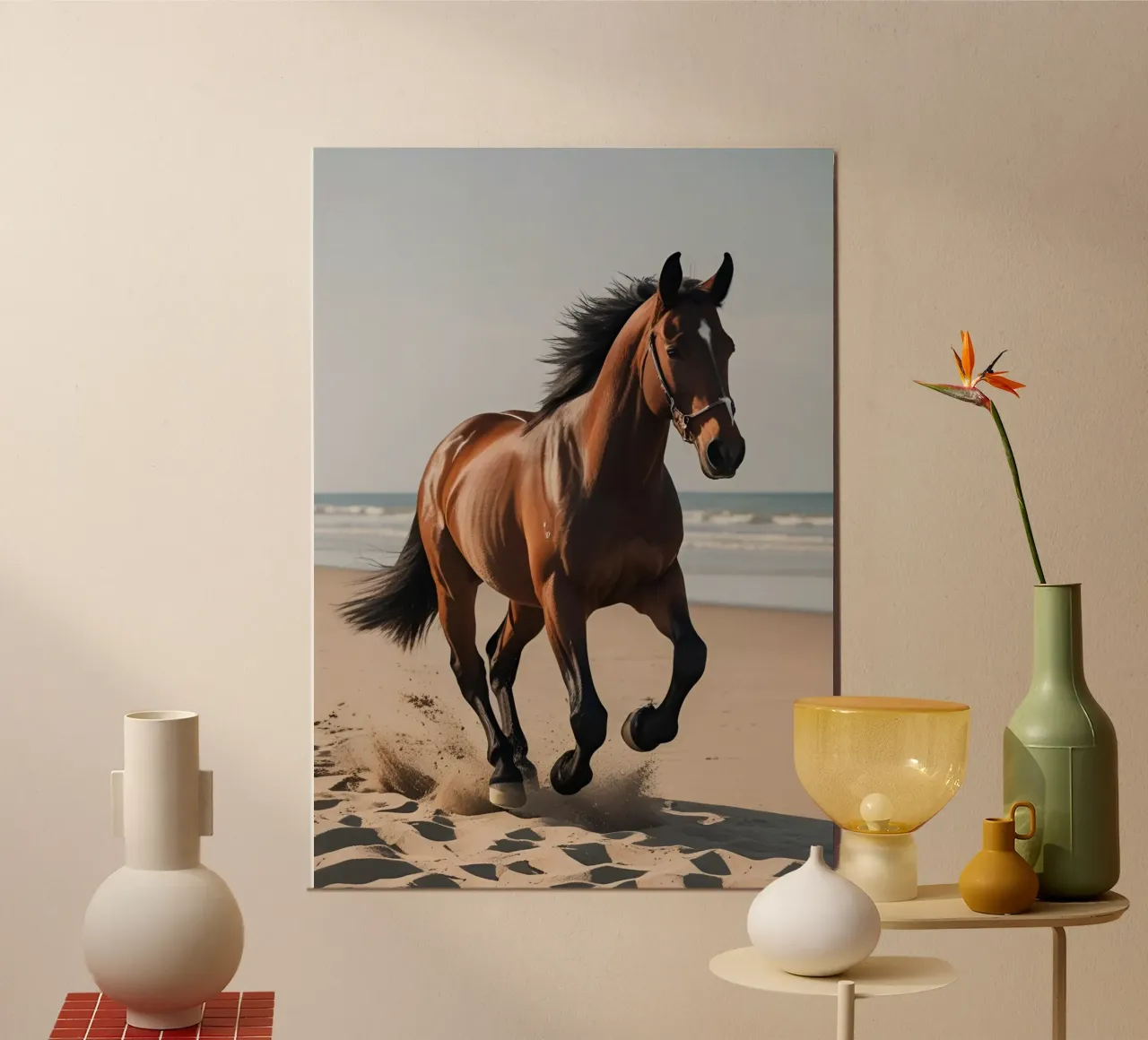 Pferd am Strand poster da Poster Dreams