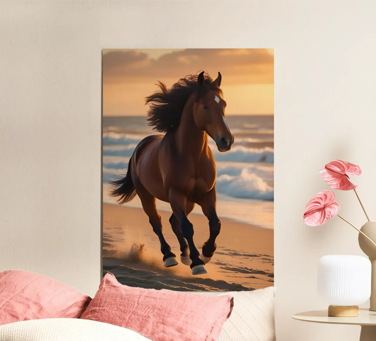 Pferd am Strand poster da Poster Dreams
