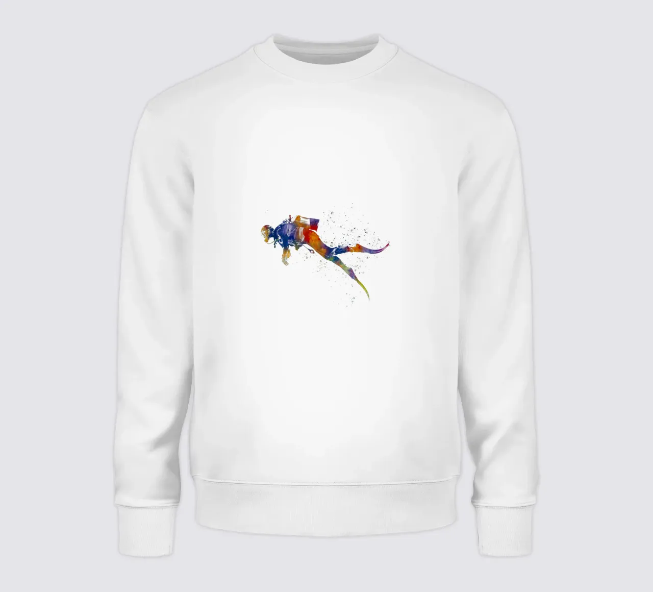 Tuffatore in acquerello felpa da ⚽ Sports Pulse