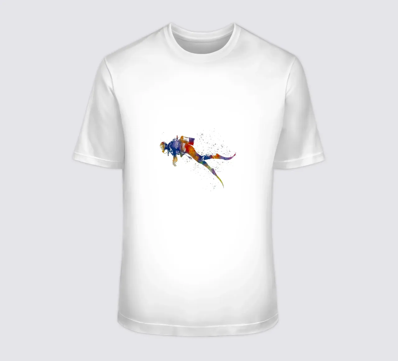 Tuffatore in acquerello t-shirt da ⚽ Sports Pulse