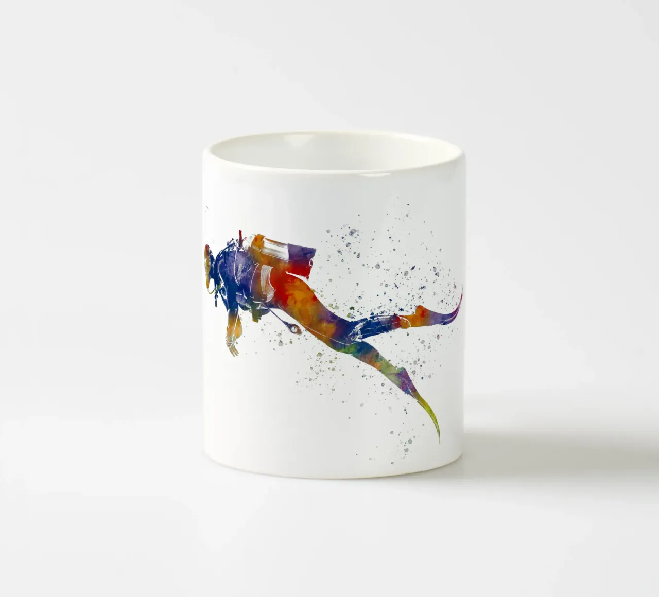Tuffatore in acquerello tazza in ceramica da ⚽ Sports Pulse