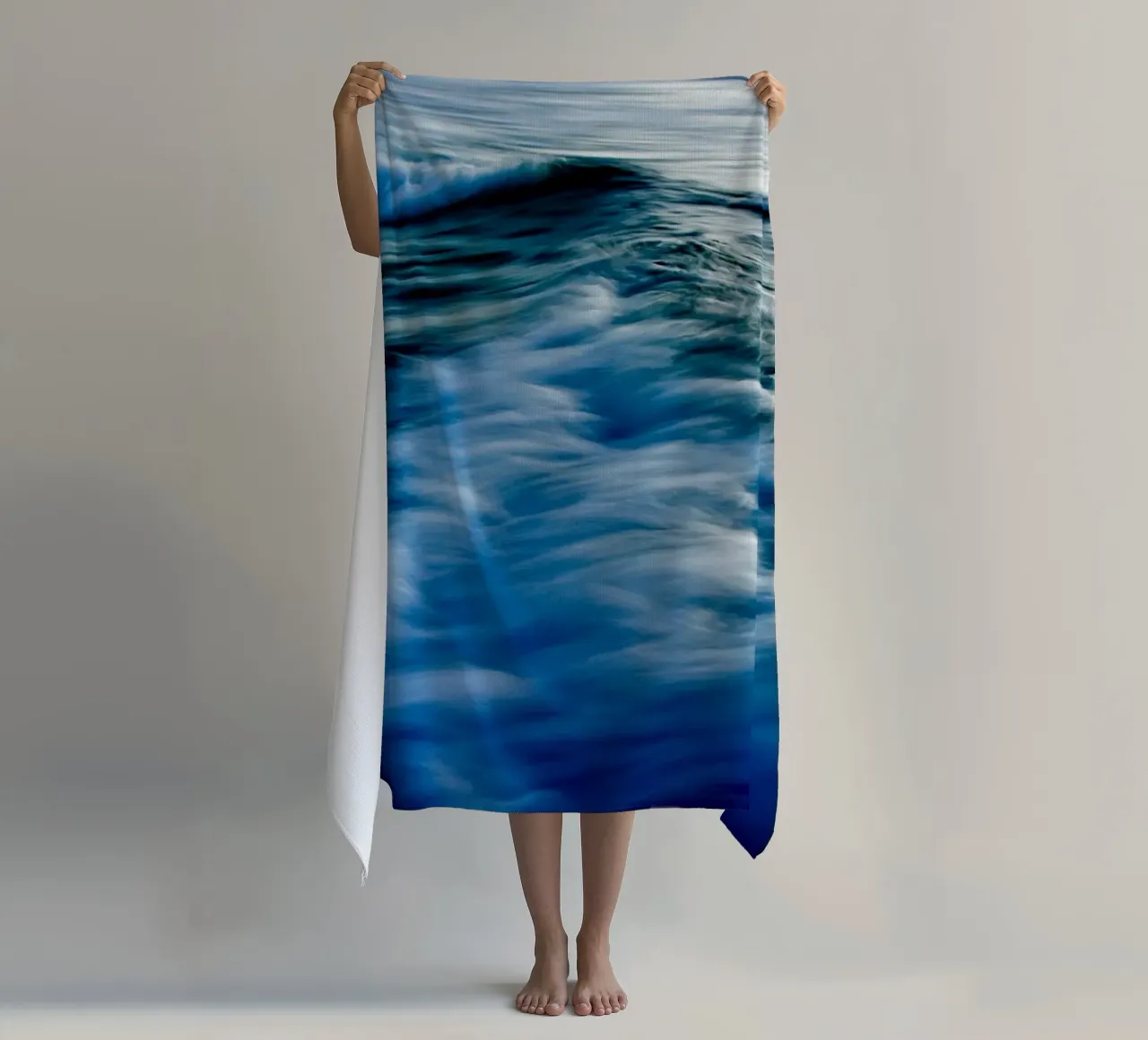 The Uniqueness of Waves XLV beach towel by Tal Paz-Fridman