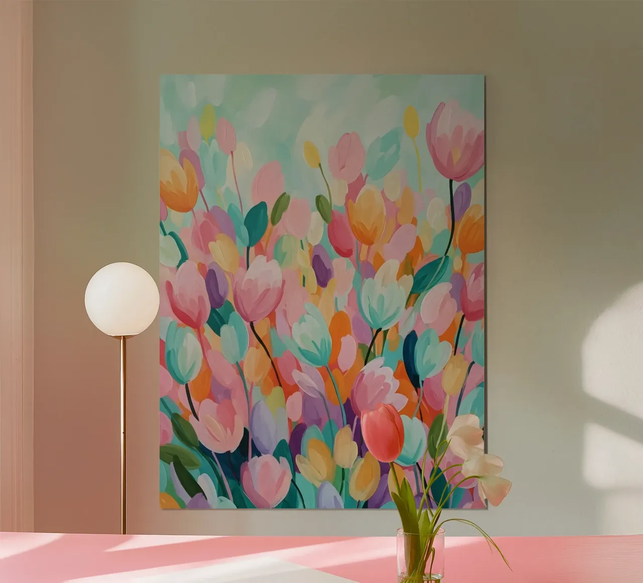 Flores Flowers poster con telaio in plastica da Sentinal