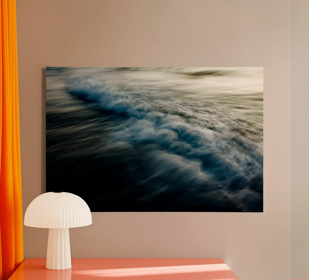 The Uniqueness of Waves XLVI canvas with Floater frame by Tal Paz-Fridman