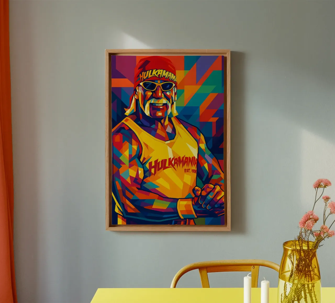 Hulk Hogan tela con Cornice a cassetta da BONANZA