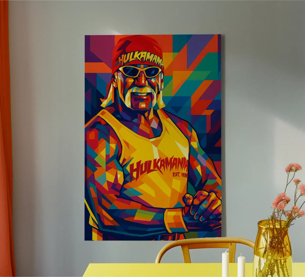 Hulk Hogan tela con Cornice a cassetta da BONANZA