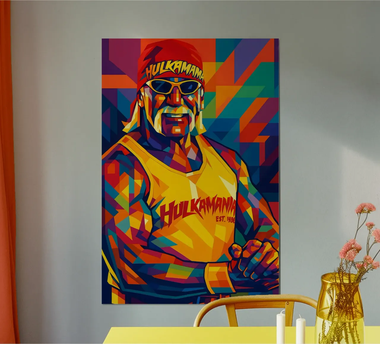 Hulk Hogan poster con telaio in alluminio da BONANZA