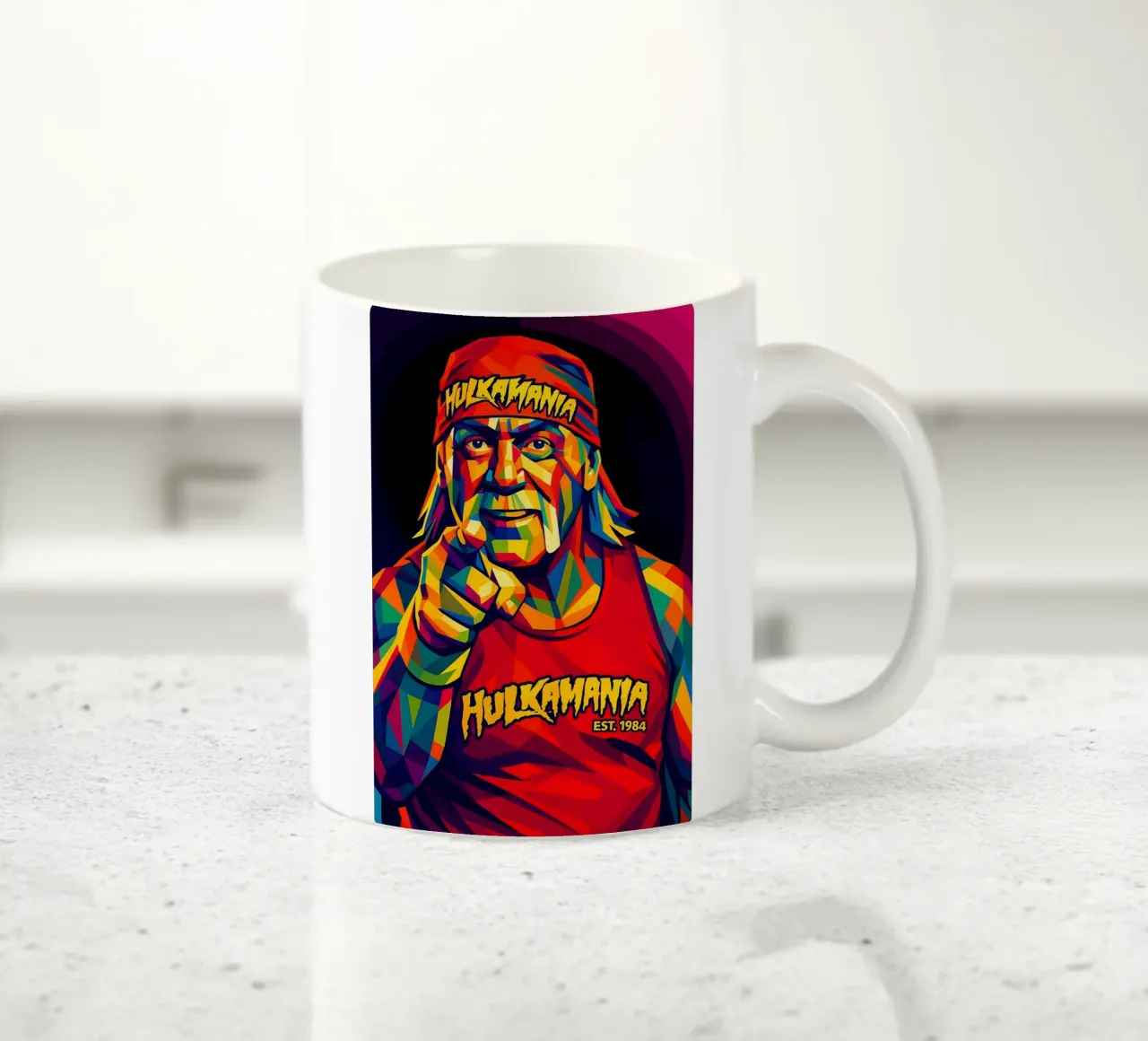Hulk Hogan wpap art tazza in ceramica da BONANZA