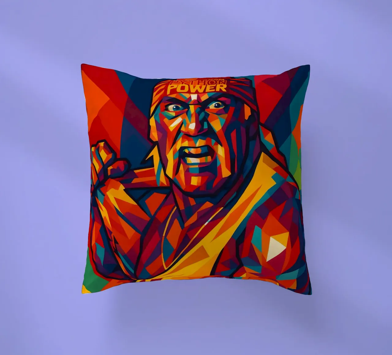 Hulk Hogan strappa la camicia wpap cuscino da BONANZA