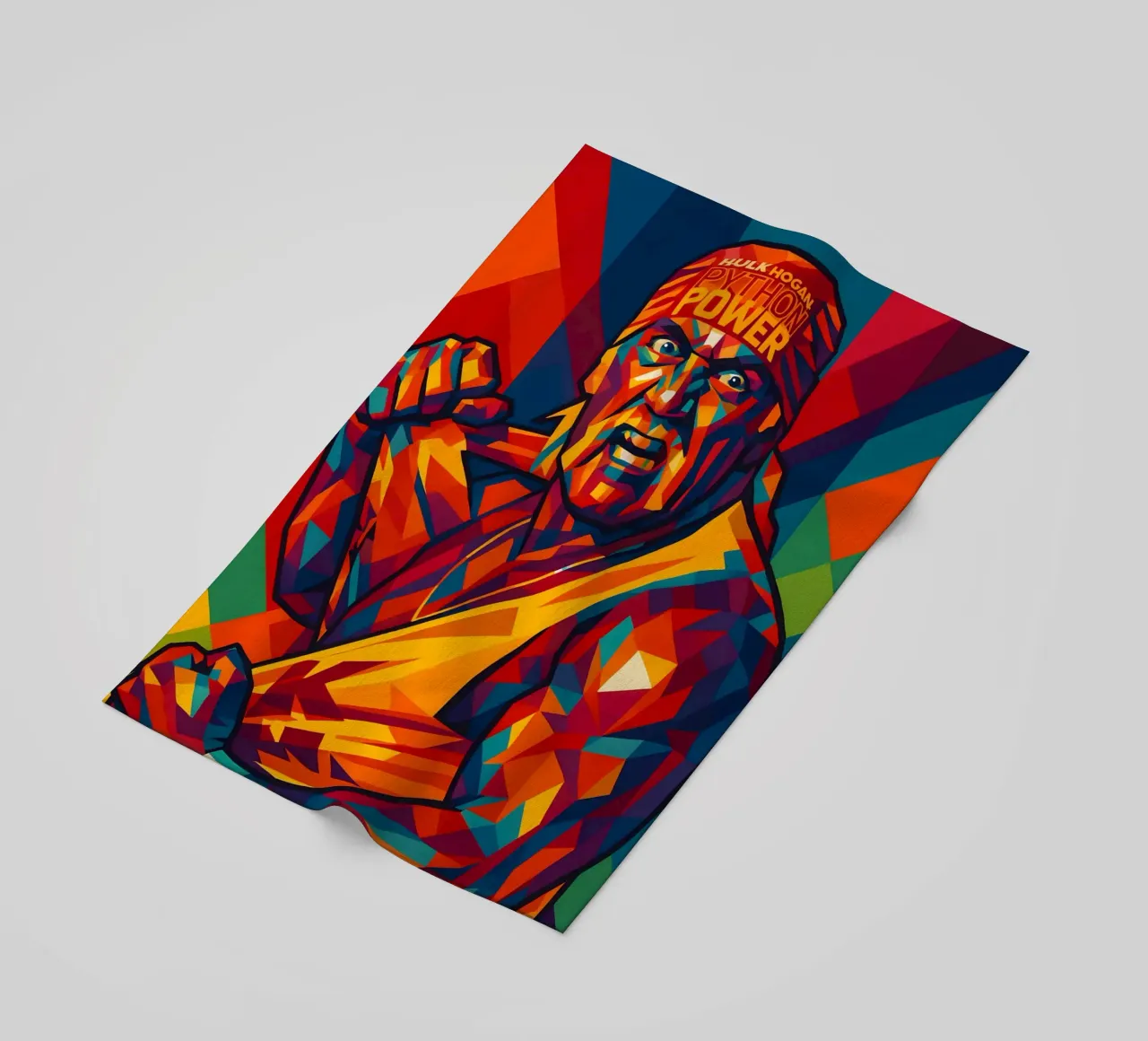 Hulk Hogan strappa la camicia wpap telo mare da BONANZA