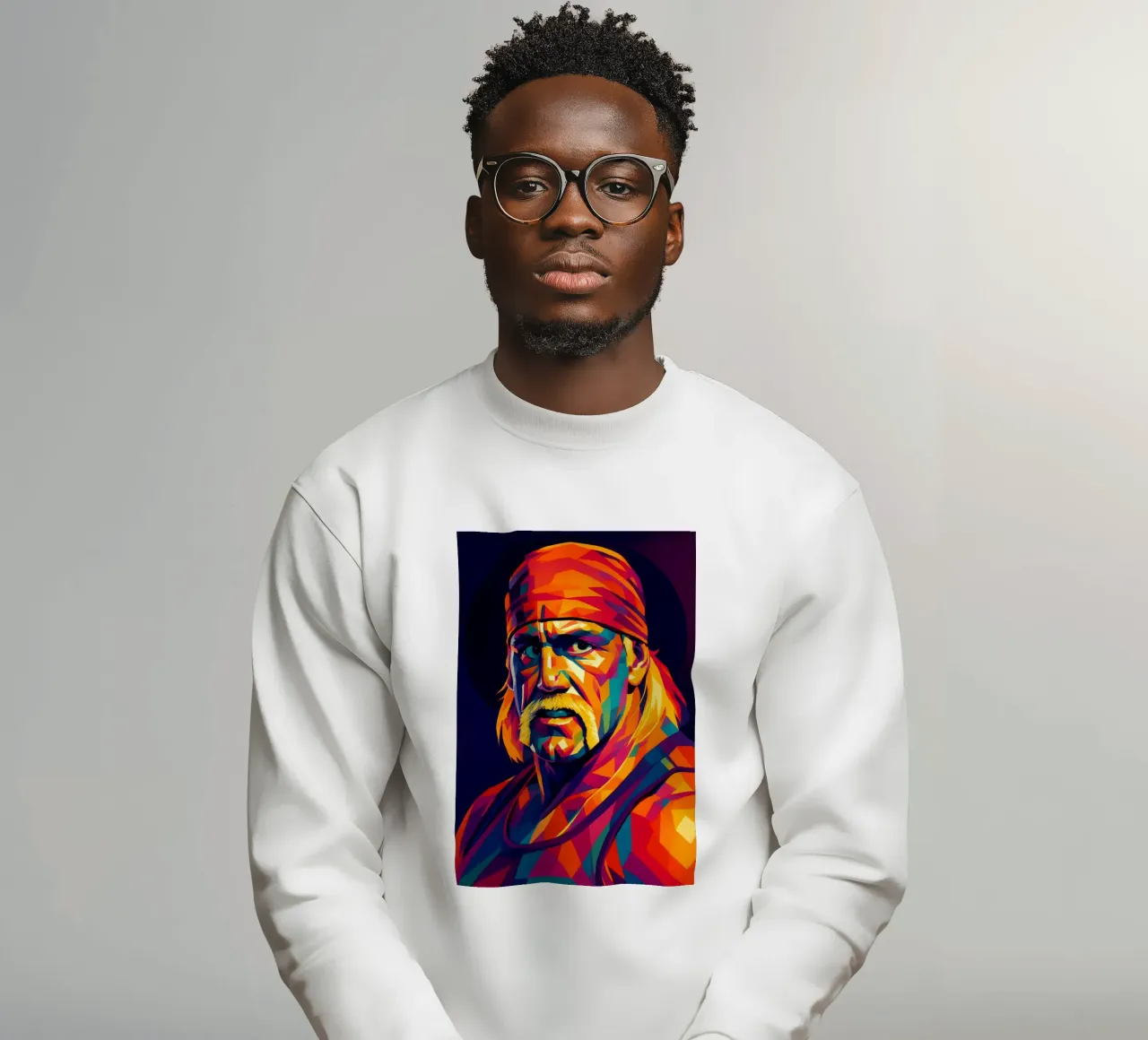Hulk Hogan Ritratto wpap felpa da BONANZA
