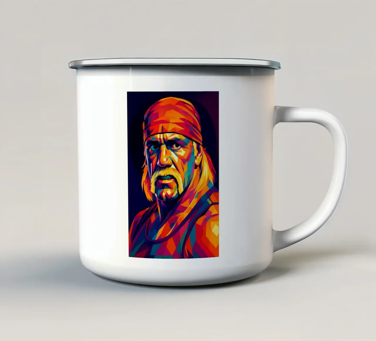 Hulk Hogan Ritratto wpap tazza in smalto da BONANZA