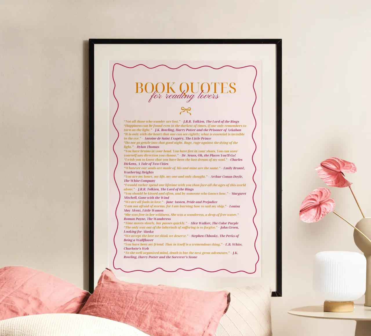 Poster con citazioni classiche sui libri per gli amanti della lettura poster da vintagepod