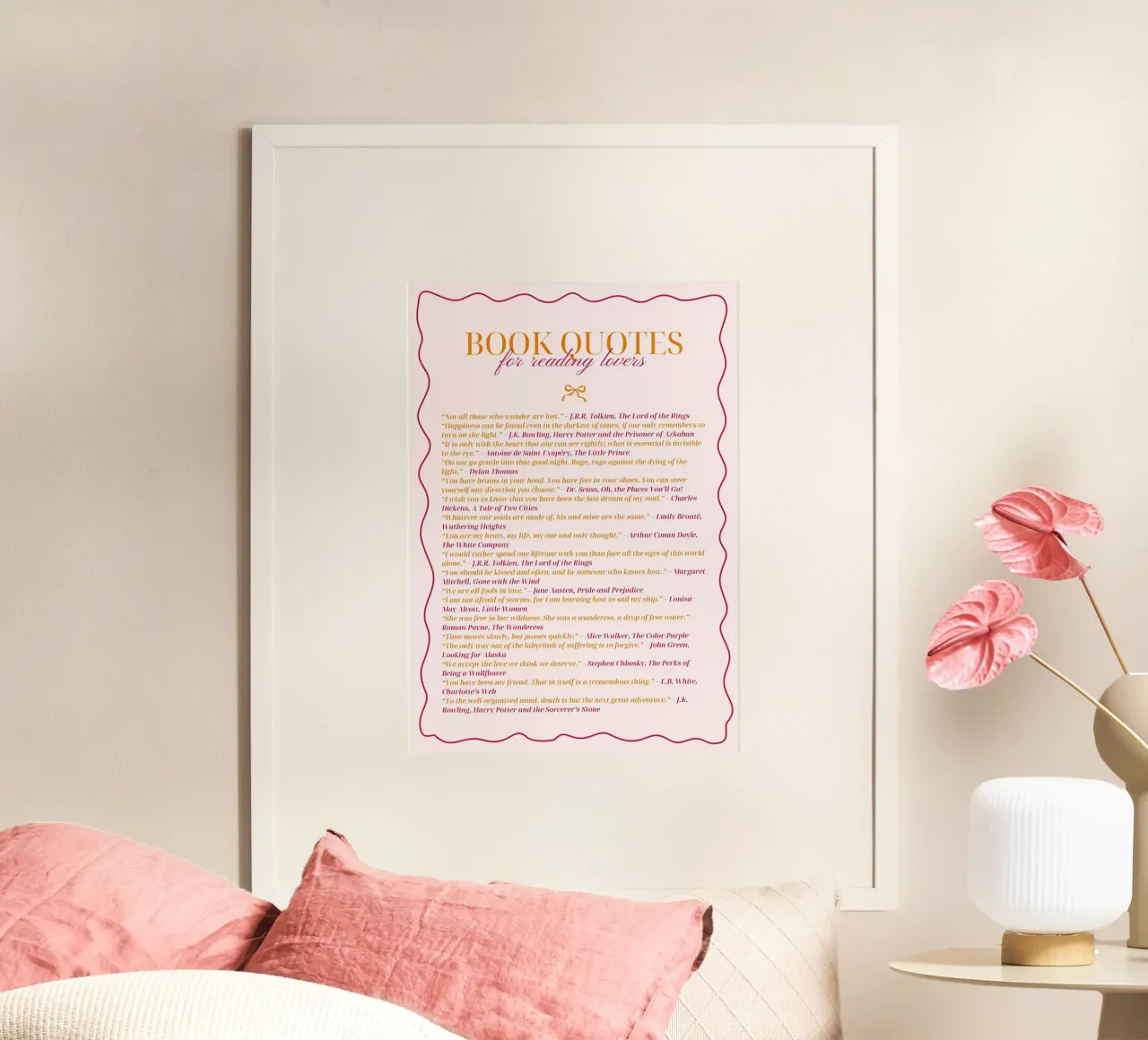 Poster con citazioni classiche sui libri per gli amanti della lettura poster da vintagepod