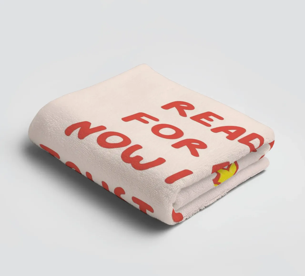 "Started Reading for Fun" Witty Poster towel by vintagepod