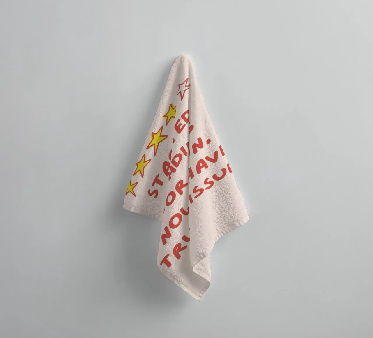 "Started Reading for Fun" Witty Poster towel by vintagepod