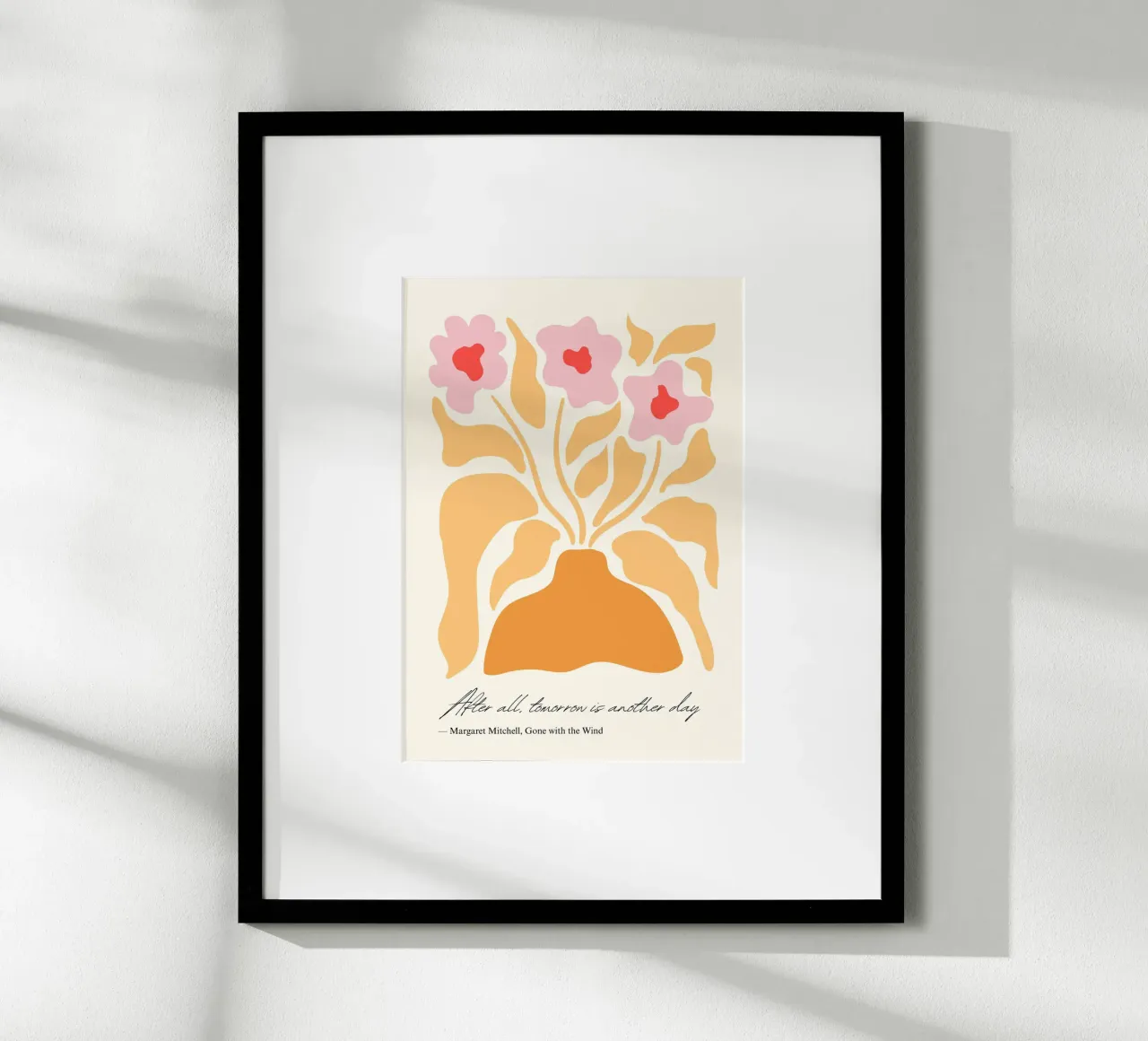 "Tomorrow Is Another Day" Bloemenposter poster van vintagepod