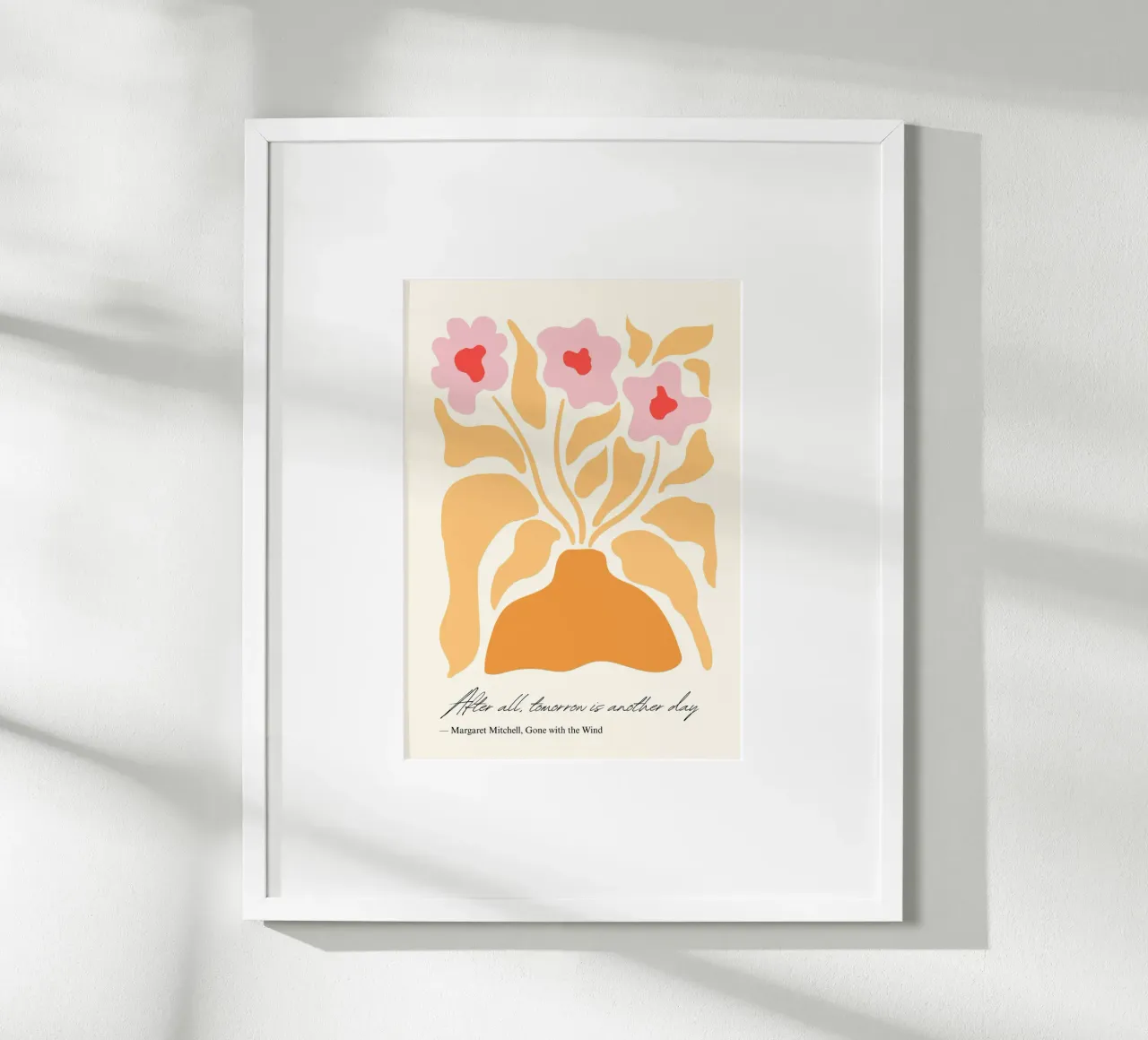 "Tomorrow Is Another Day" Bloemenposter poster van vintagepod