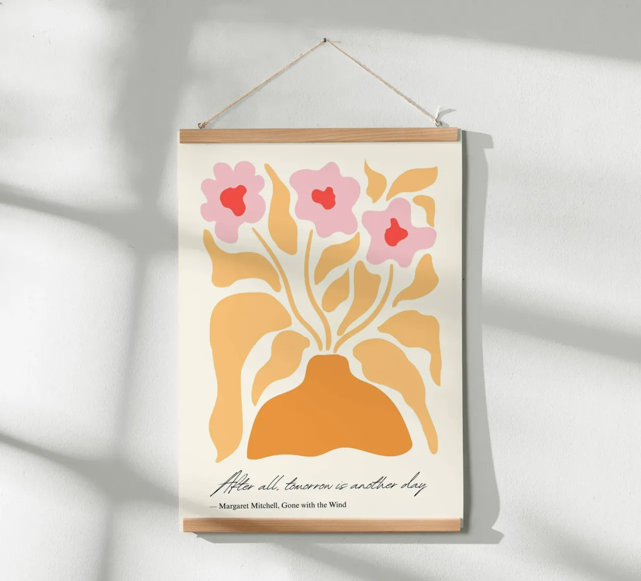 "Tomorrow Is Another Day" Bloemenposter poster van vintagepod
