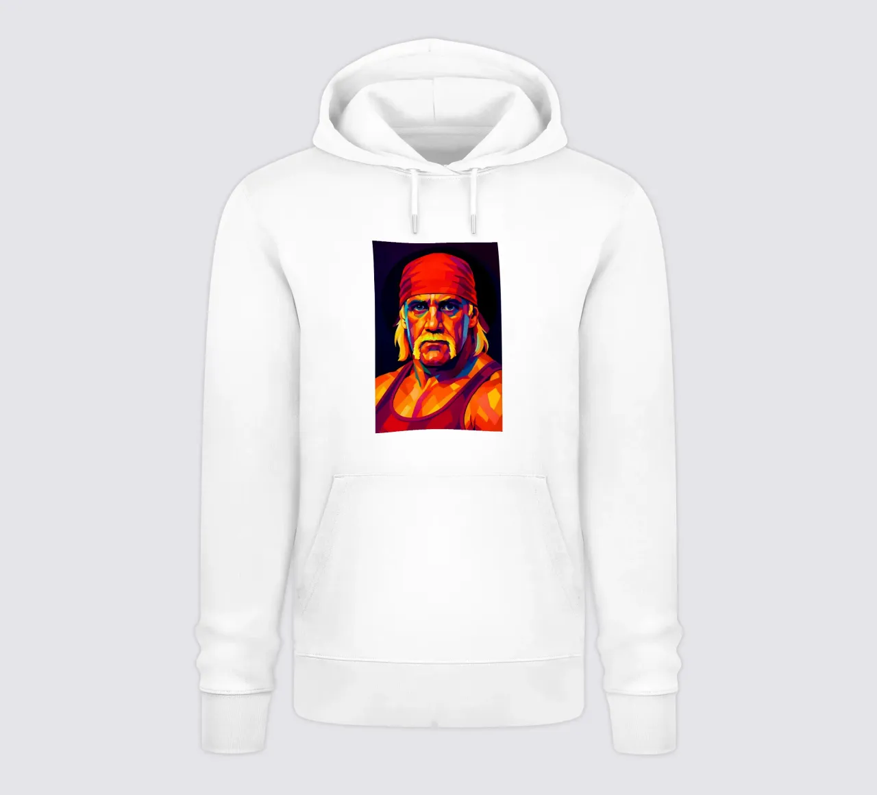 Hulk Hogan ritratto al neon wpap felpa con cappuccio da BONANZA