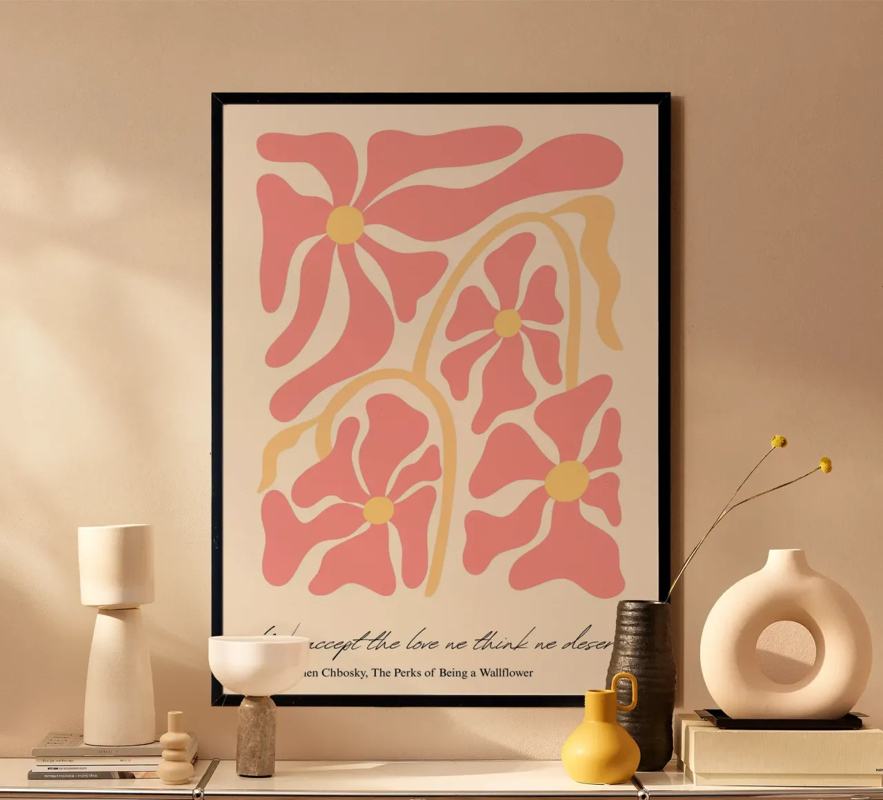 Poster floreale di Chbosky "Perks of Being a Wallflower poster da vintagepod