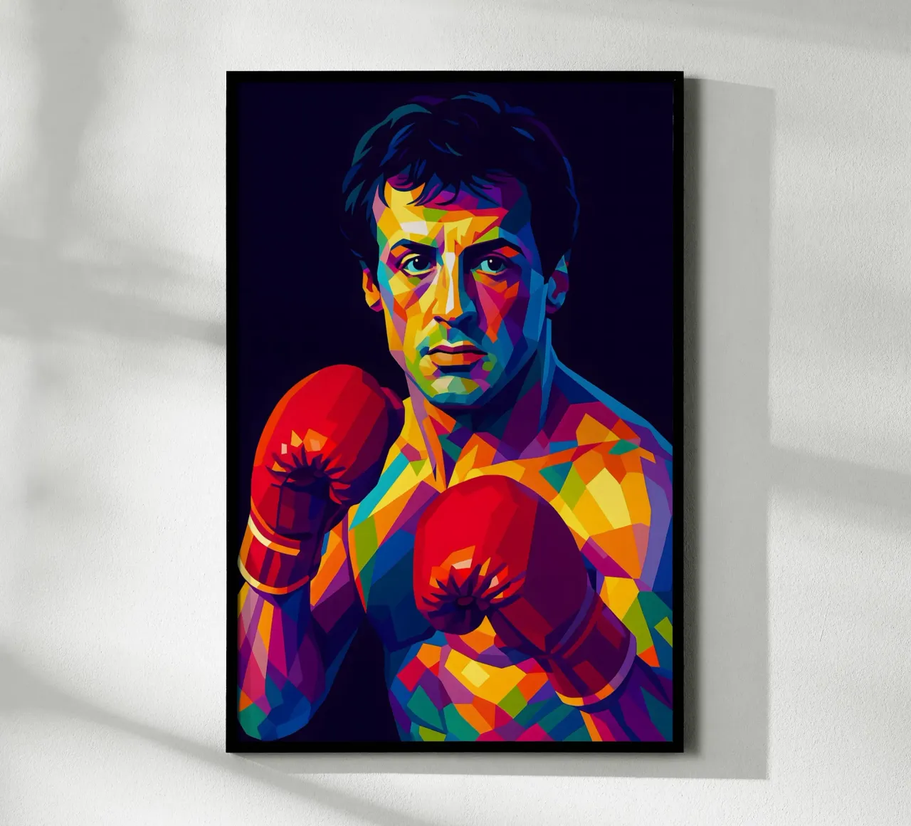 Rocky Balboa Sylvester Stallone poster con telaio in alluminio da BONANZA